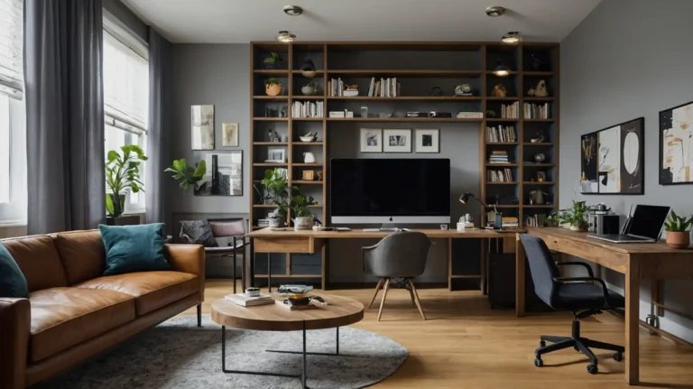 27 Clever Office Living Room Combo Ideas for Stylish Multifunctional Spaces