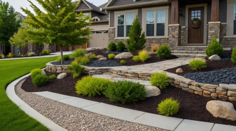 27 Stunning Front Yard Rock Landscaping Ideas to Boost Your Curb Appeal