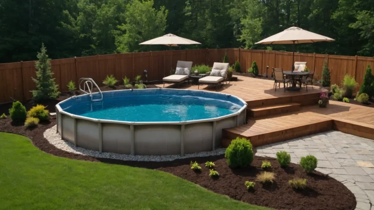 19 Budget-Friendly DIY Above Ground Pool Landscaping Ideas You’ll Love