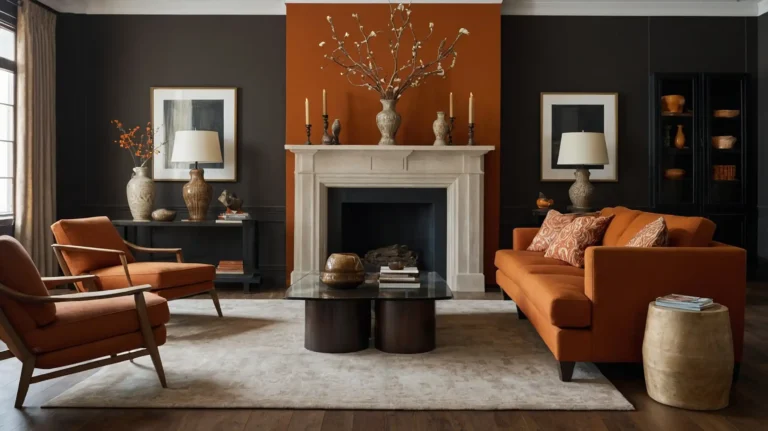 31 Stunning Burnt Orange Living Room Ideas to Create a Warm and Inviting Space
